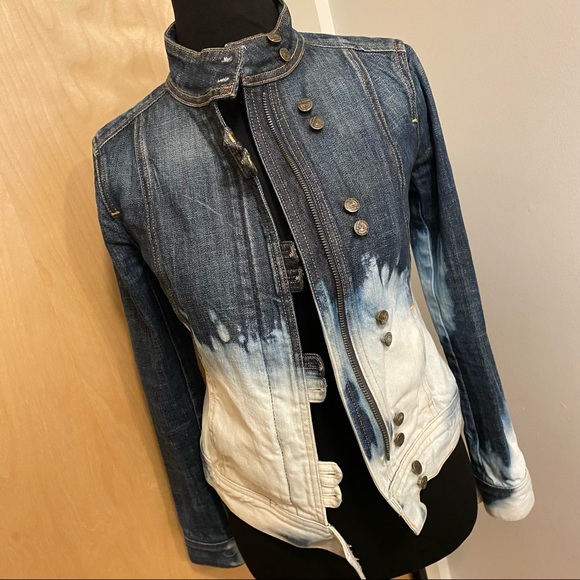 Citizens of Humanity Customized Distressed Denim Jacket Women’s Size Small - Picture 13 of 16